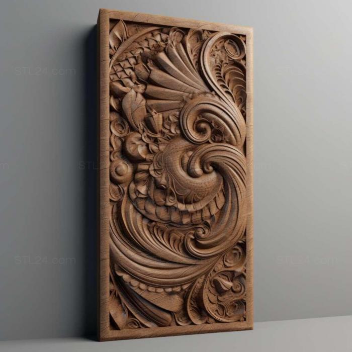 Patterns and decorations (st long 2, PATTERN_2754) 3D models for cnc